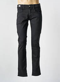Pantalon slim fermeture zippée sous rabat boutonné taille normale noir REPLAY homme