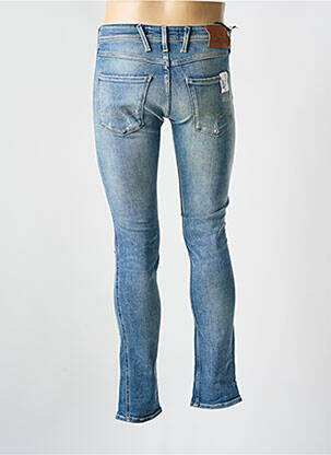 Jeans coupe slim effet usé délavé taille normale bleu REPLAY homme