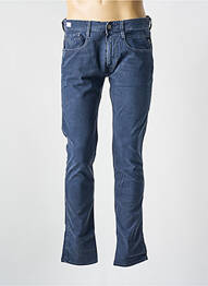 Pantalon slim fermeture zippée sous rabat boutonné taille normale bleu REPLAY homme