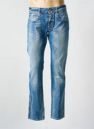 Jeans coupe droite fermeture zippée sous rabat boutonné taille normale bleu REPLAY homme
