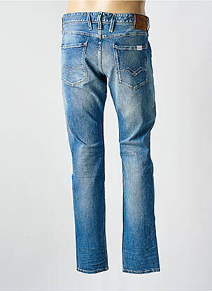 Jeans coupe droite fermeture zippée sous rabat boutonné taille normale bleu REPLAY homme