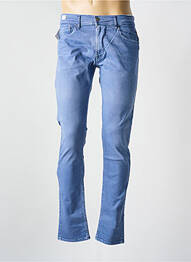 Pantalon slim fermeture zippée sous rabat boutonné taille normale bleu REPLAY homme