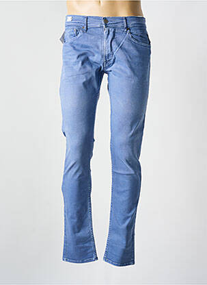 Pantalon slim fermeture zippée sous rabat boutonné taille normale bleu REPLAY homme