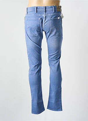 Pantalon slim fermeture zippée sous rabat boutonné taille normale bleu REPLAY homme