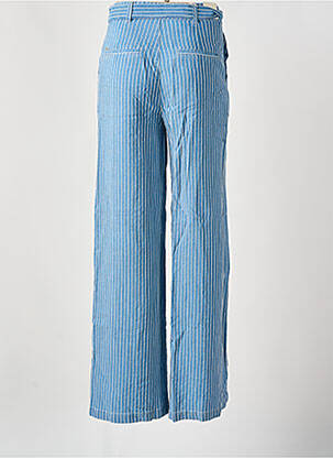 Pantalon large fermeture zippée sous rabat boutonné taille normale bleu SALSA femme