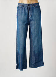 Jeans coupe large délavé taille haute bleu LEON & HARPER femme