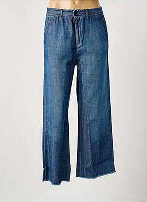 Jeans coupe large délavé taille haute bleu LEON & HARPER femme