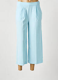 Pantalon 7/8 taille haute taille haute bleu ICHI femme