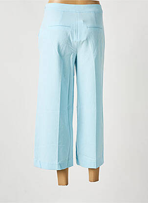 Pantalon 7/8 taille haute taille haute bleu ICHI femme