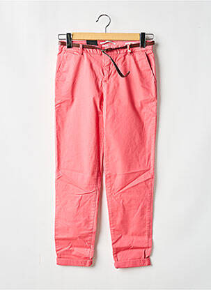 Pantalon chino tissage popeline taille normale rose SCOTCH & SODA femme