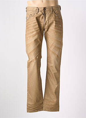Jeans coupe droite fermeture boutonnée sur le devant taille normale beige DIESEL homme