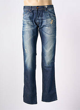 Jeans coupe droite fermeture boutonnée sur le devant taille normale bleu DIESEL homme
