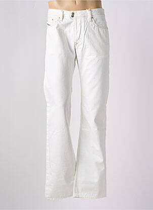 Jeans coupe droite fermeture boutonnée sur le devant taille normale blanc DIESEL homme