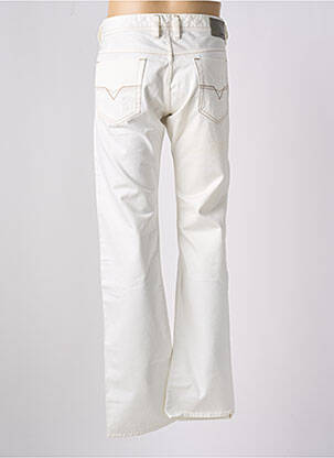 Jeans coupe droite fermeture boutonnée sur le devant taille normale blanc DIESEL homme