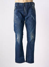 Jeans coupe droite effet usé délavé taille normale bleu DIESEL homme