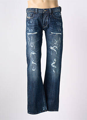 Jeans coupe droite fermeture boutonnée sur le devant taille normale bleu DIESEL homme