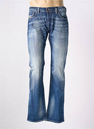 Jeans coupe droite fermeture boutonnée sur le devant taille normale bleu DIESEL homme