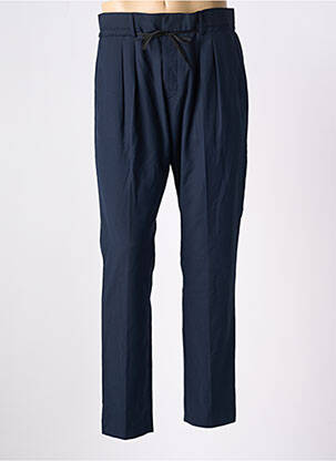 Pantalon slim taille à pinces taille haute bleu ANTONY MORATO homme