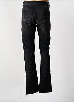 Jeans coupe slim fermeture boutonnée sur le devant taille normale noir DONOVAN homme