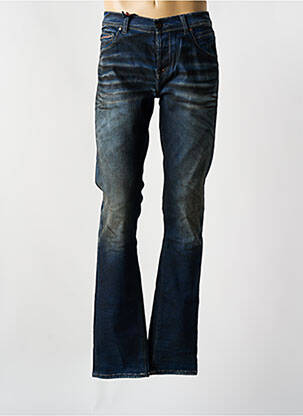 Jeans coupe slim fermeture boutonnée sur le devant taille normale bleu DONOVAN homme