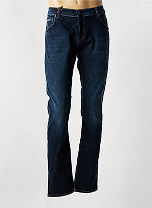 Jeans coupe slim fermeture boutonnée sur le devant taille normale bleu DONOVAN homme