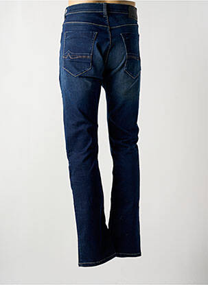 Jeans coupe slim fermeture boutonnée sur le devant taille normale bleu fonce DONOVAN homme