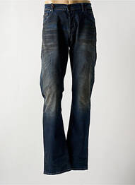 Jeans coupe droite fermeture boutonnée sur le devant taille normale bleu DONOVAN homme