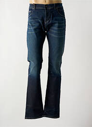 Jeans coupe slim fermeture boutonnée sur le devant taille normale bleu DONOVAN homme