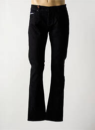 Jeans coupe droite fermeture boutonnée sur le devant taille normale noir DONOVAN homme