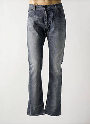 Jeans coupe droite fermeture boutonnée sur le devant taille normale gris DONOVAN homme
