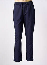 Pantalon droit tissage popeline taille normale bleu MINIMUM homme