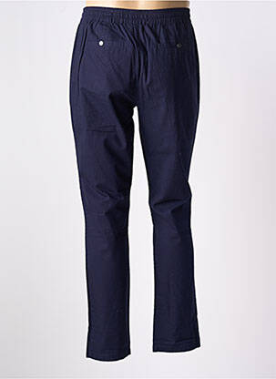 Pantalon droit tissage popeline taille normale bleu MINIMUM homme