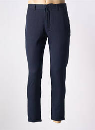 Pantalon chino poches taille haute bleu MINIMUM homme