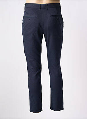 Pantalon chino poches taille haute bleu MINIMUM homme