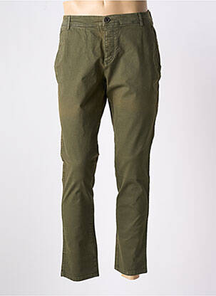 Pantalon chino stretch taille basse vert SELECTED homme