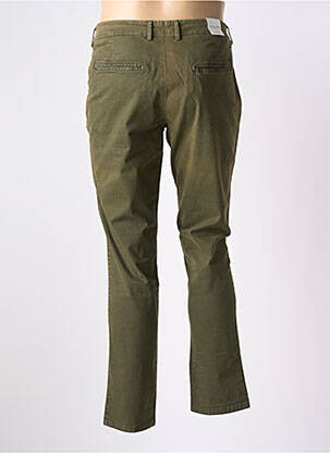 Pantalon chino stretch taille basse vert SELECTED homme