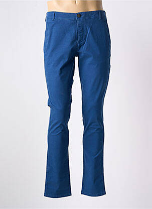 Pantalon chino stretch taille basse bleu SELECTED homme