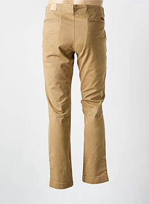Pantalon chino poches beige KNOWLEDGE COTTON APPAREL homme