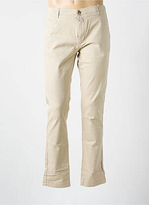 Pantalon chino poches beige clair KNOWLEDGE COTTON APPAREL homme