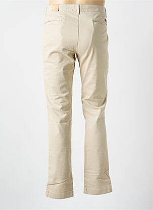 Pantalon chino poches beige clair KNOWLEDGE COTTON APPAREL homme