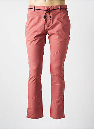 Pantalon chino poches rose ELEVEN PARIS homme