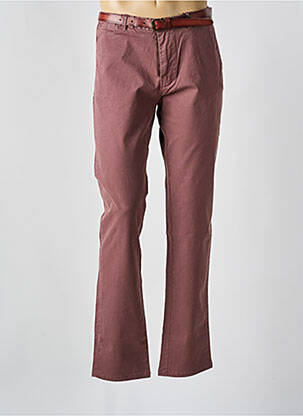 Pantalon chino rose fonce SCOTCH & SODA homme