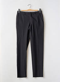 Pantalon droit tissage popeline taille normale noir BILL TORNADE homme