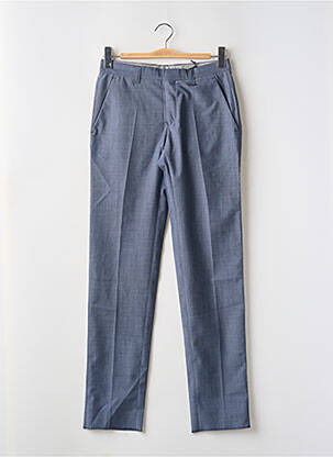 Pantalon droit tissage chiné taille normale bleu BILL TORNADE homme