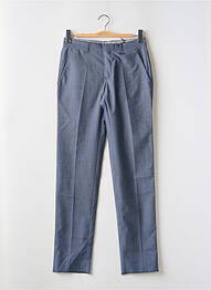 Pantalon droit tissage chiné taille normale bleu BILL TORNADE homme