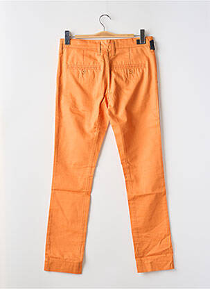 Pantalon droit tissage popeline taille basse orange CHEAP MONDAY homme