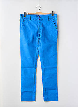 Pantalon droit tissage popeline taille basse bleu CHEAP MONDAY homme