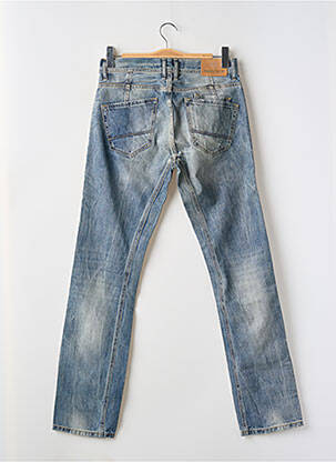 Jeans coupe droite fermeture zippée sous rabat boutonné taille normale bleu FREEMAN T.PORTER homme