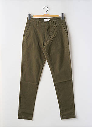 Pantalon droit stretch taille normale vert MINIMUM homme