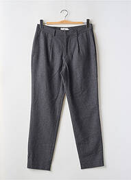 Pantalon droit tissage chiné taille normale gris MINIMUM homme